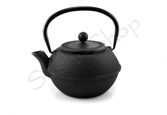 Dzbanek żeliwny, czajniczek do herbaty Arare Black 1.2
