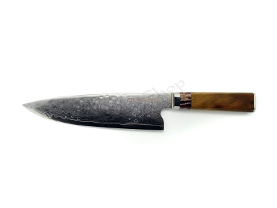 Nóż Dellinger Manmosu damascus Gyuto 230