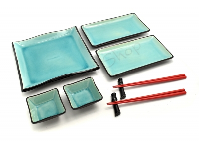 Komplet do sushi - Turquoise Red 2o