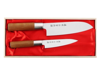 Zestaw noży Satake Masamune - Santoku, uniwersalny
