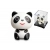 Zabawka solarna - Panda kiwająca głową 6x5.5x6 cm