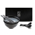 Komplet misek z łyżkami i pałeczkami Kuro Black 17 cm 800 ml BOX