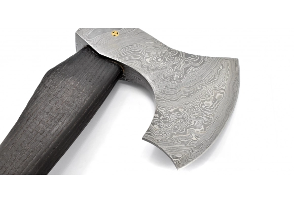 Siekiera Dellinger Damascus Valhalla Leather 150mm