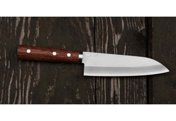Kanetsune 2000 Shiro-2/SS nóż Santoku 16.5 cm
