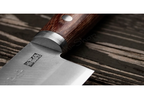 Kanetsune 2000 Shiro-2/SS nóż Santoku 16.5 cm