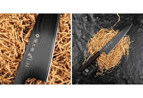 Nóż Tojiro Sakuya Black VG-10 Damascus Gyuto 210 mm