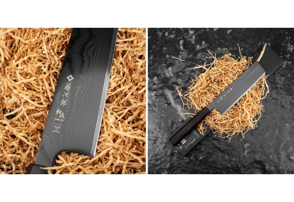 Nóż Tojiro Sakuya Black VG-10 Damascus Nakiri 165 mm