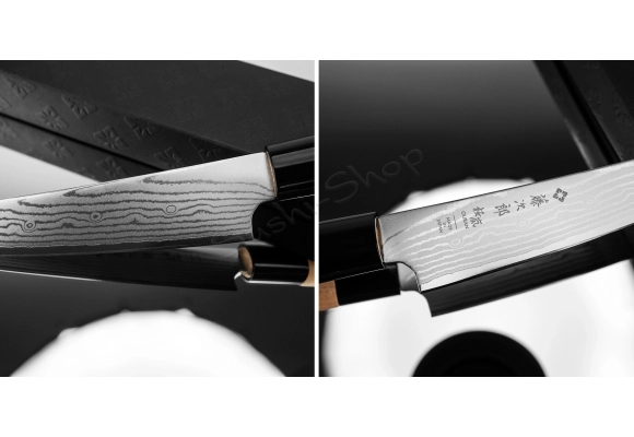 Nóż Tojiro Ouran VG-10 Damascus uniwersalny 130 mm