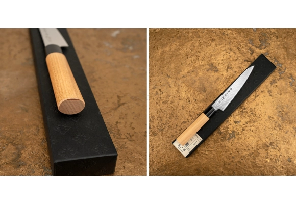 Nóż Tojiro Ouran VG-10 Damascus uniwersalny 130 mm