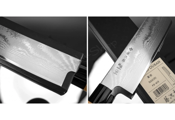 Nóż Tojiro Ouran VG-10 Damascus Nakiri 165 mm