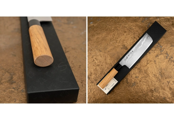 Nóż Tojiro Ouran VG-10 Damascus Nakiri 165 mm