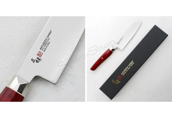 Nóż Mcusta Zanmai Red Revolution SPG2 Ko-Santoku 15 cm