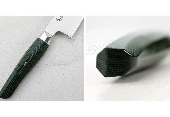 Nóż Mcusta Zanmai Green Revolution SPG2 Santoku 18 cm