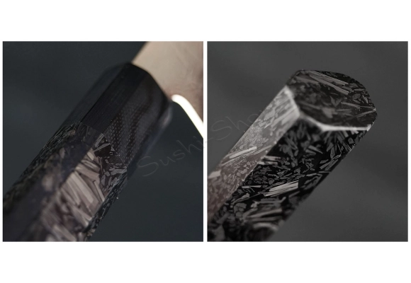 Dellinger Carbon Fiber Octagon małe Santoku 140 mm