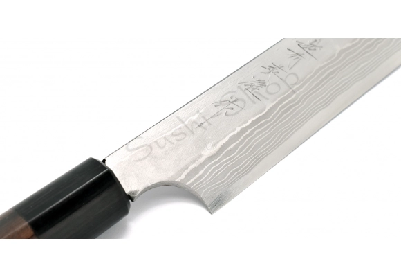 Nóż Hideo Kitaoka Shirogami Satin Kiritsuke 270