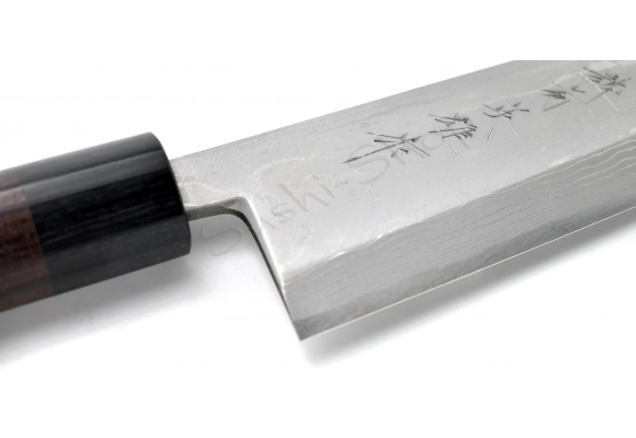 Nóż Hideo Kitaoka Shirogami Damast Mioroshi 210