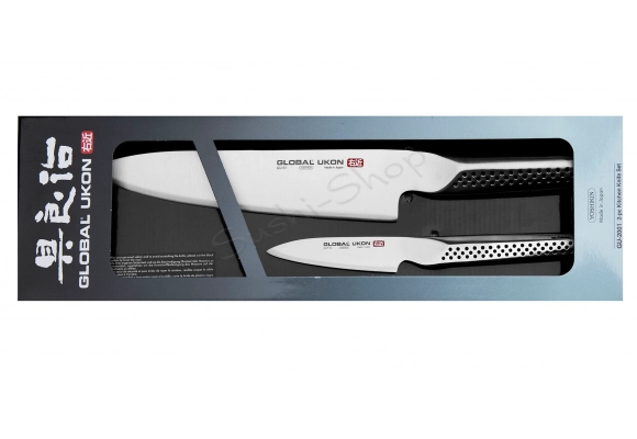 Zestaw noży Global Ukon Nóż Szef kuchni 20 cm + Nóż do obierania 9 cm