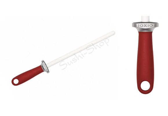 Ostrzałka prętowa  okrągła - musak ceramiczny IOXIO  F1000/J3000 white/red