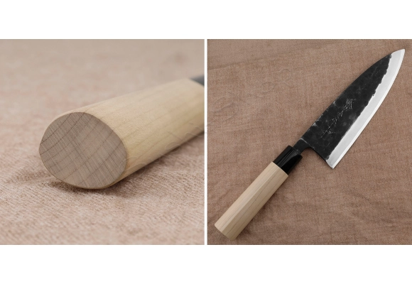 Tojiro Black Hammered Shirogami#2 Deba 18 cm
