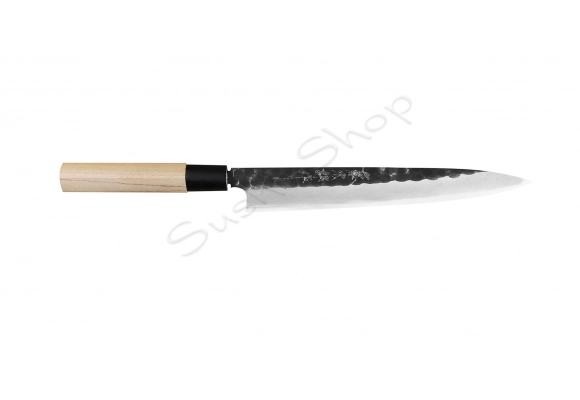 Tojiro Black Hammered Shirogami#2 Yanagiba 21 cm