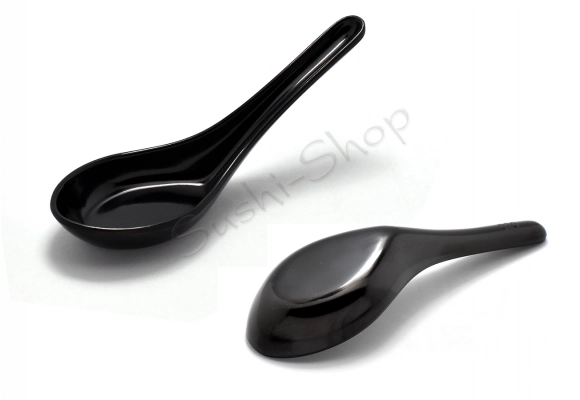 Łyżka melamina Black do miso 12 cm