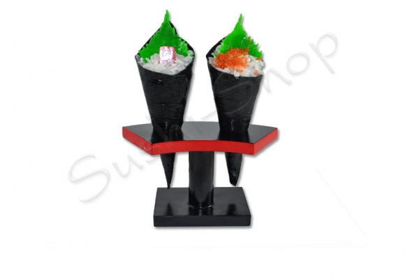 Stojak na sushi Temaki - 2 Red Black