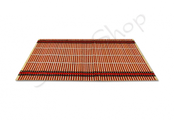 Mata dekoracyjna czerwono czarna 40x30 cm