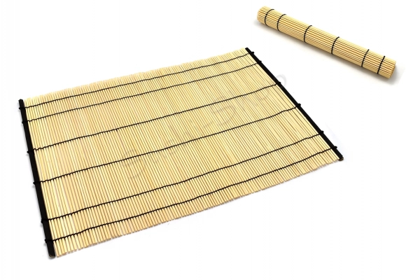 Mata dekoracyjna bambusowa White 45x30cm
