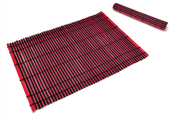 Mata dekoracyjna bambusowa Red&Black 45x30cm