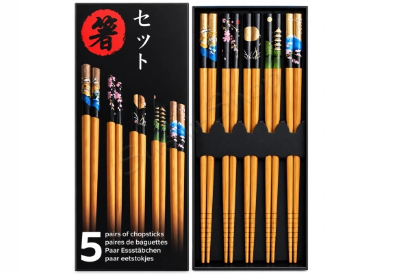 Komplet pałeczek Nihon no motifu 5 szt.BOX 22.5cm