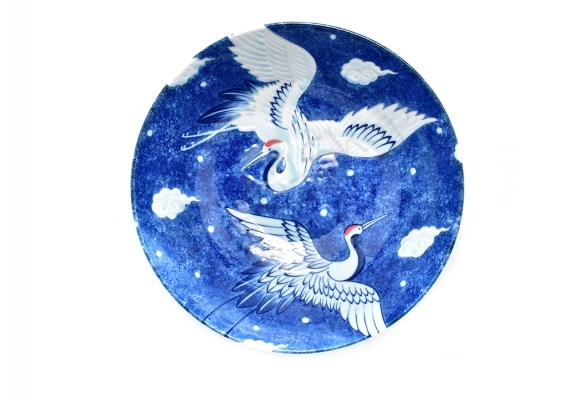 Miska Ramen Crane Blue 21x7.5 cm 1000ml