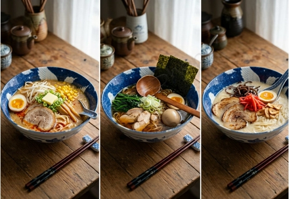 Miska Ramen Crane Blue 21x7.5 cm 1000ml