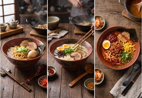 Miska Ramen Akadake 22x9 cm 1100ml propozycja podania