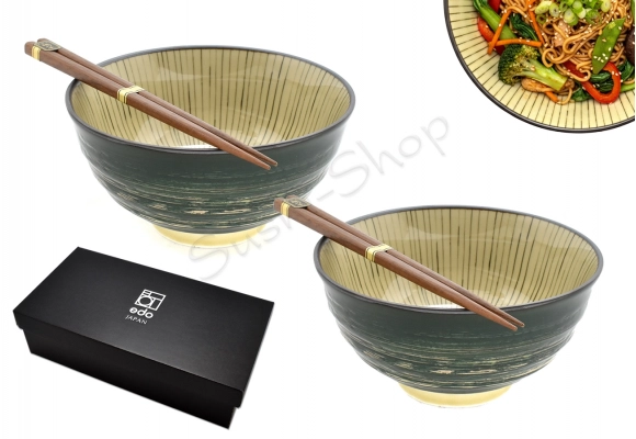 Komplet misek -  Udon Midori Kiiro 800ml BOX