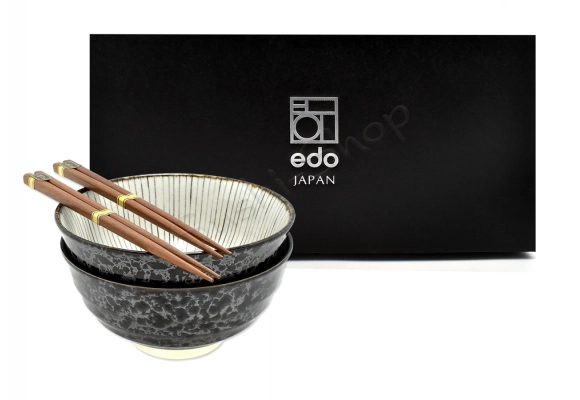 Komplet misek -  Udon Shima Black 800ml BOX