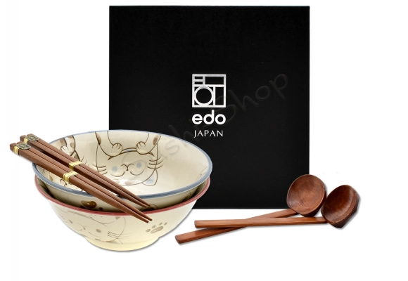 Komplet misek - Ramen Three cats 22 cm Box