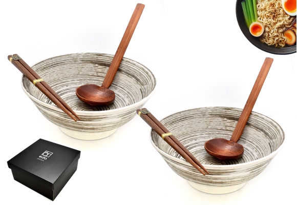 Komplet misek - Ramen Uzu White 22 cm giftBOX