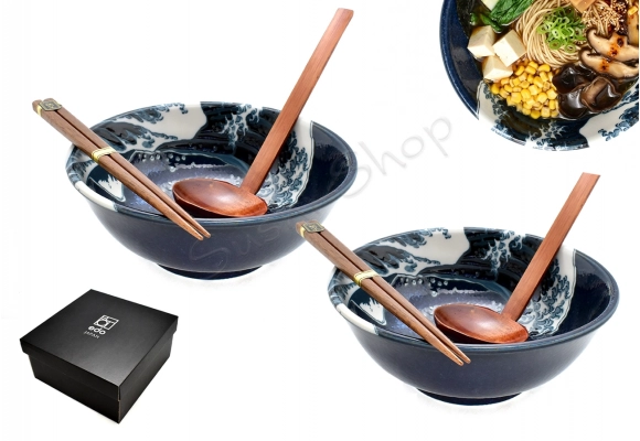 Komplet misek - Ramen Hokusai 19.5 cm 900ml BOX