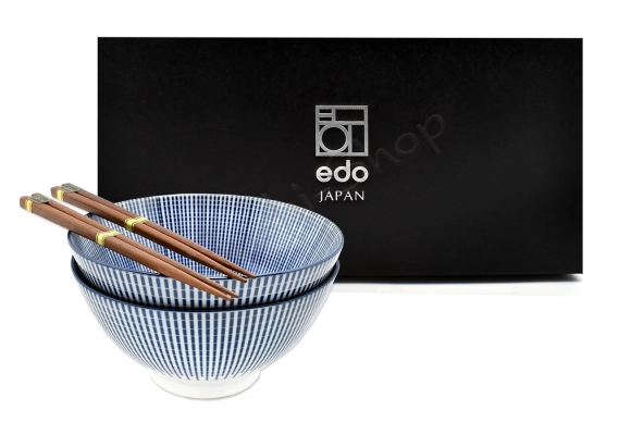 Komplet misek - Udon Tokusa Blue 18 cm 900ml BOX