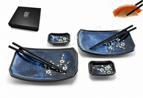Komplet do sushi - Hana Blue Black BOX