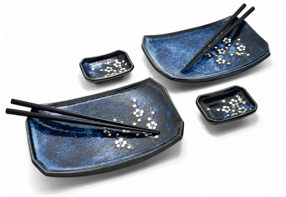 Komplet do sushi - Hana Blue Black BOX