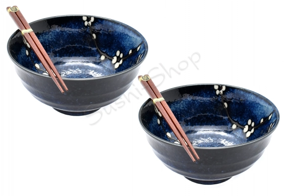 Komplet misek - Ramen Hana Blue 800ml giftBOX