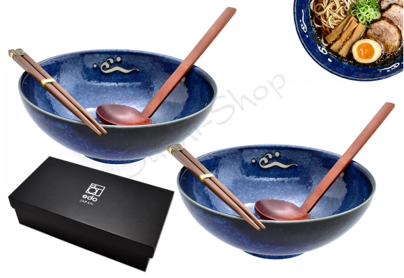 Komplet misek Ramen - Kujira 21x8 cm1200 ml BOX dwie miski