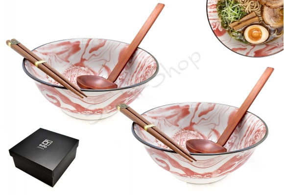 Komplet misek - Ramen Dragon 20.5 cm 1000ml Pink BOX