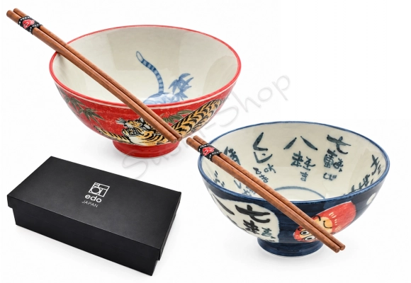 Komplet misek - Tiger & Daruma 14x6.5cm 350ml BOX  dwie miski