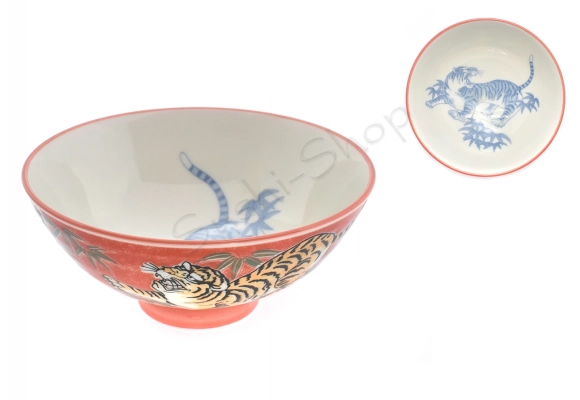 Komplet misek - Tiger & Daruma 14x6.5cm 350ml BOX jedna miska