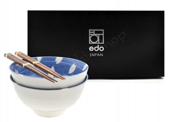 Komplet misek z pałeczkami  Bunny Blue 17/800ml BOX