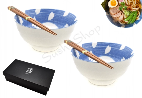 Komplet misek z pałeczkami  Bunny Blue 17/800ml BOX