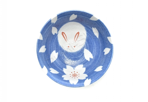 Komplet misek z pałeczkami  Bunny Blue 17/800ml BOX