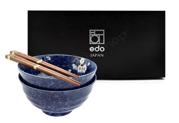 Komplet misek Udon Cobalt Hana 17 cm 800ml BOX